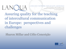 Assuring quality for the teaching of intercultural communication in