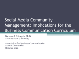 Social Media Community Management