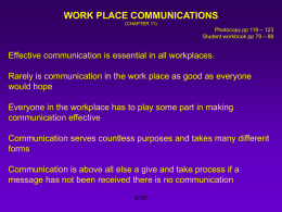 forms of workplace communication