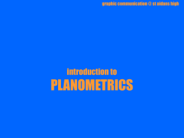Planometric introduction