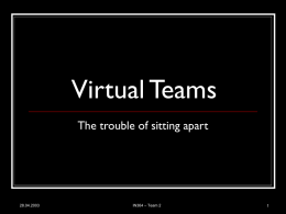 Virtual Teams