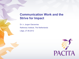 Communication work and the strive for impact – lessons