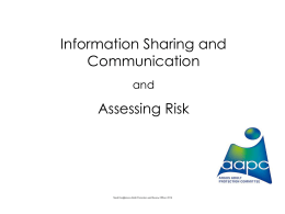 Information Sharing and Communication