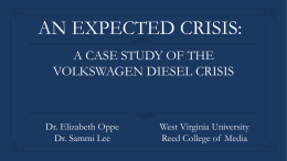 an expected crisis: a case study of volkswagen