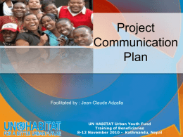 Project Communication Plan