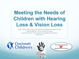Communication with Infants and Toddlers who are Deaf/Blind