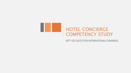 The Concierge Competency Study and Certification
