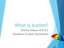 Autism Spectrum Disorder 2015 slideshow