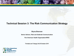 Risk Communication Strategy - Pan American Health Organization