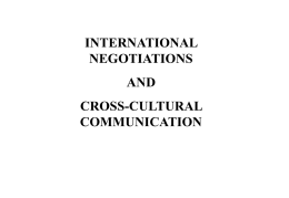 PPT 4 Cross-cultural communications