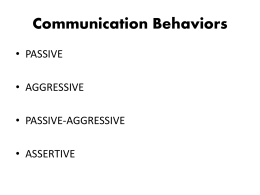super awesome assertive passive aggressive powerpoint for