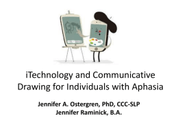 iTechnology and Communicative Drawing for Individuals with Aphasia