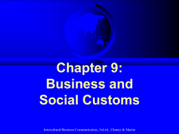Business and Social Customs