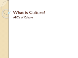 What is Culture File