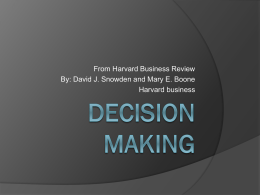 Decision Makingx