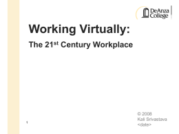 Virtual Workplace Communication Tools