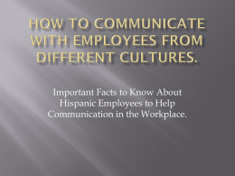 How to Communicate With Employees From Different Cultures.