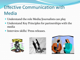 Effective Communication with Media
