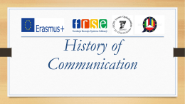 History of communication