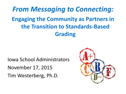 From Messaging to Connecting - School Administrators of Iowa