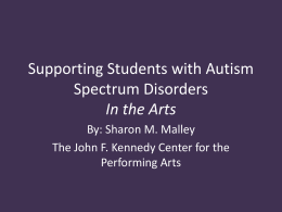 Powerpoint- Supporting Students with Autism Spectrum Disorders in