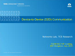 (D2D) Communications