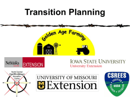 Transition Planning - AgEBB
