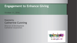 engagement to enhance giving cunning