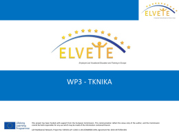 ELVETE Presentation Multiplier Conference-Tknika.pps