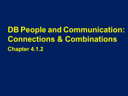 DB people and Communication - Deaf