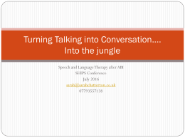 Turning talking into communication