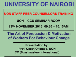 Internal Audit - University of Nairobi