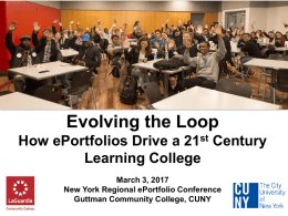 Evolving the Loop - Macaulay Honors College