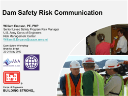 BUILDING STRONG ® Dam Safety Risk