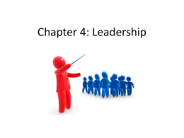Chapter 4: Leadership - My book Kathrine kirkeby thomsen
