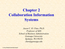 Chapter 3 Effects of IT on Strategy and Competition