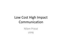 Low Cost High Impact Communicationx