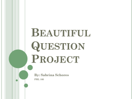Beautiful Question Project
