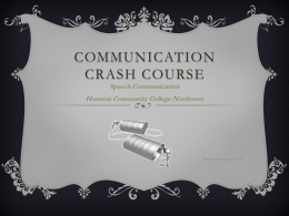 Communication Crash Course