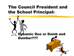 The Council President and the School Principal: