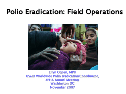 Polio Eradication: Field Operations