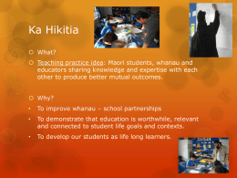 Ka Hikitia - Postgate School