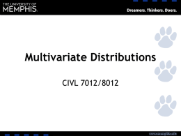 Multivariate Distributions Slides