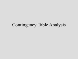 6 contingency tables