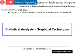 Statistical Analysis - Graphical Techniques
