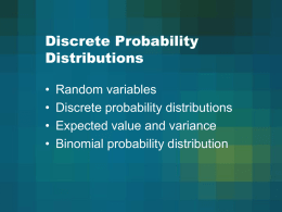 Chapter5a--Discrete probability distributions