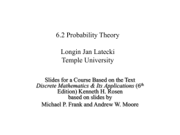 Probability Theory - CIS @ Temple University