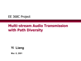 Project proposal Multi-stream and multi