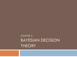 Bayesian Decision Theory