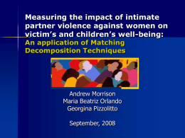 The impact of intimate partner violence against women in Peru